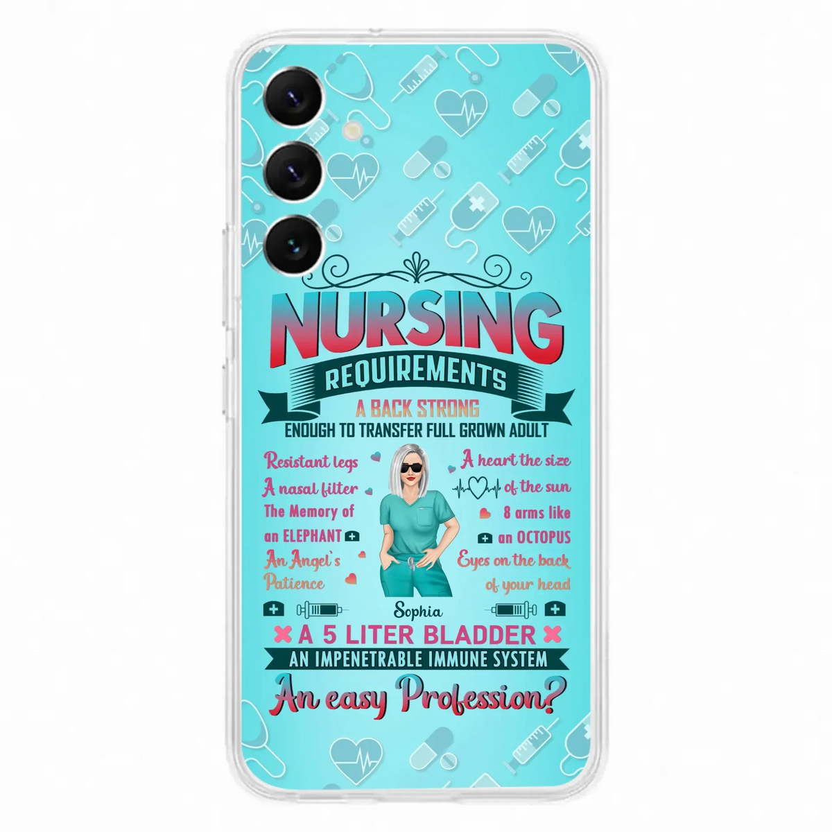 Custom Personalized Nurse Phone Case For iPhone/ Samsung - Nurse/ Birthday Gift Idea - Nursing Requirements