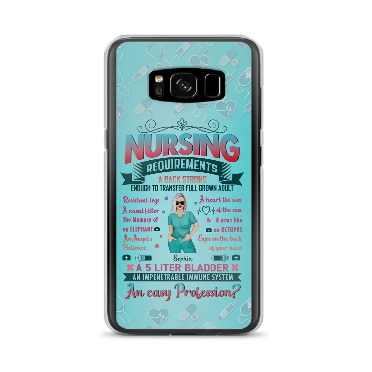 Custom Personalized Nurse Phone Case For iPhone/ Samsung - Nurse/ Birthday Gift Idea - Nursing Requirements
