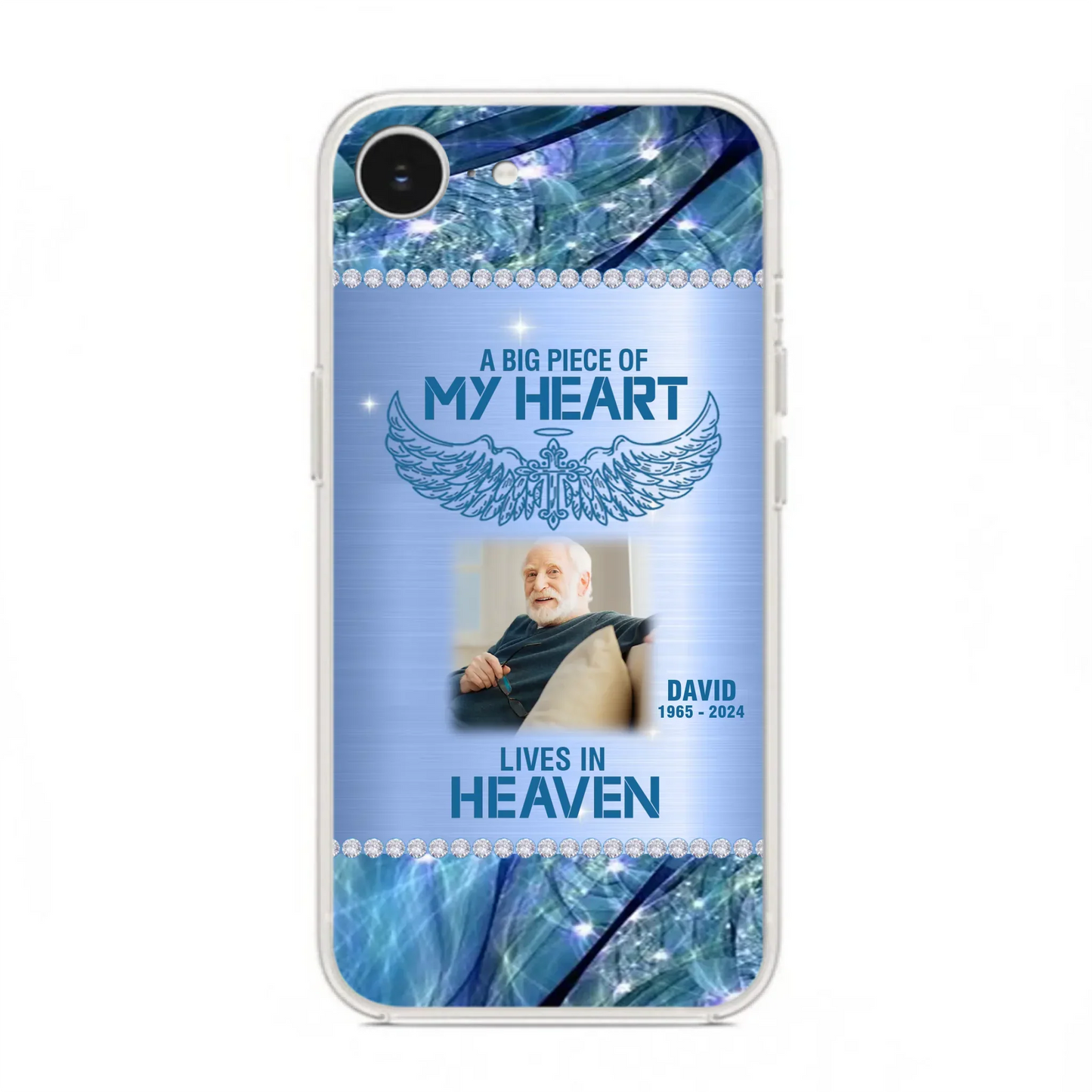 Custom Personalized Memorial Photo Phone Case - Upload Photo - Memorial Gift For Family Member - Never Walk Alone - Case For iPhone/ Samsung