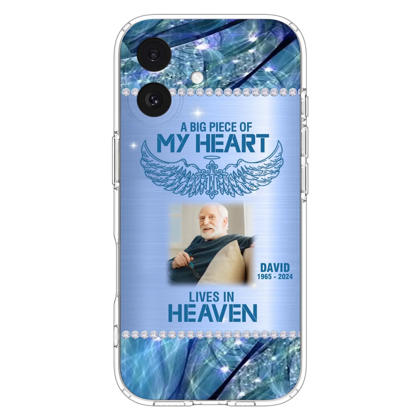 Custom Personalized Memorial Photo Phone Case - Upload Photo - Memorial Gift For Family Member - Never Walk Alone - Case For iPhone/ Samsung