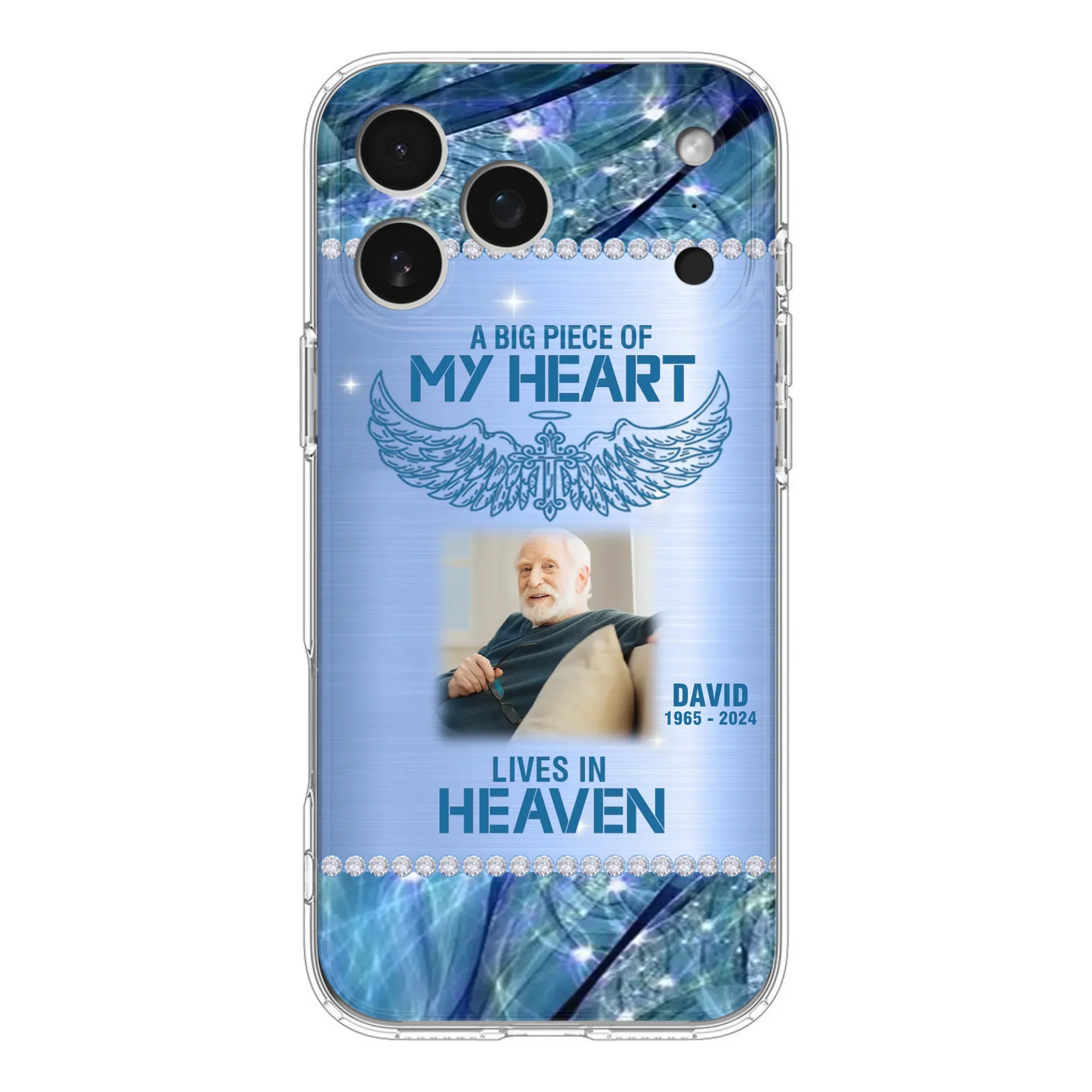 Custom Personalized Memorial Photo Phone Case - Upload Photo - Memorial Gift For Family Member - Never Walk Alone - Case For iPhone/ Samsung
