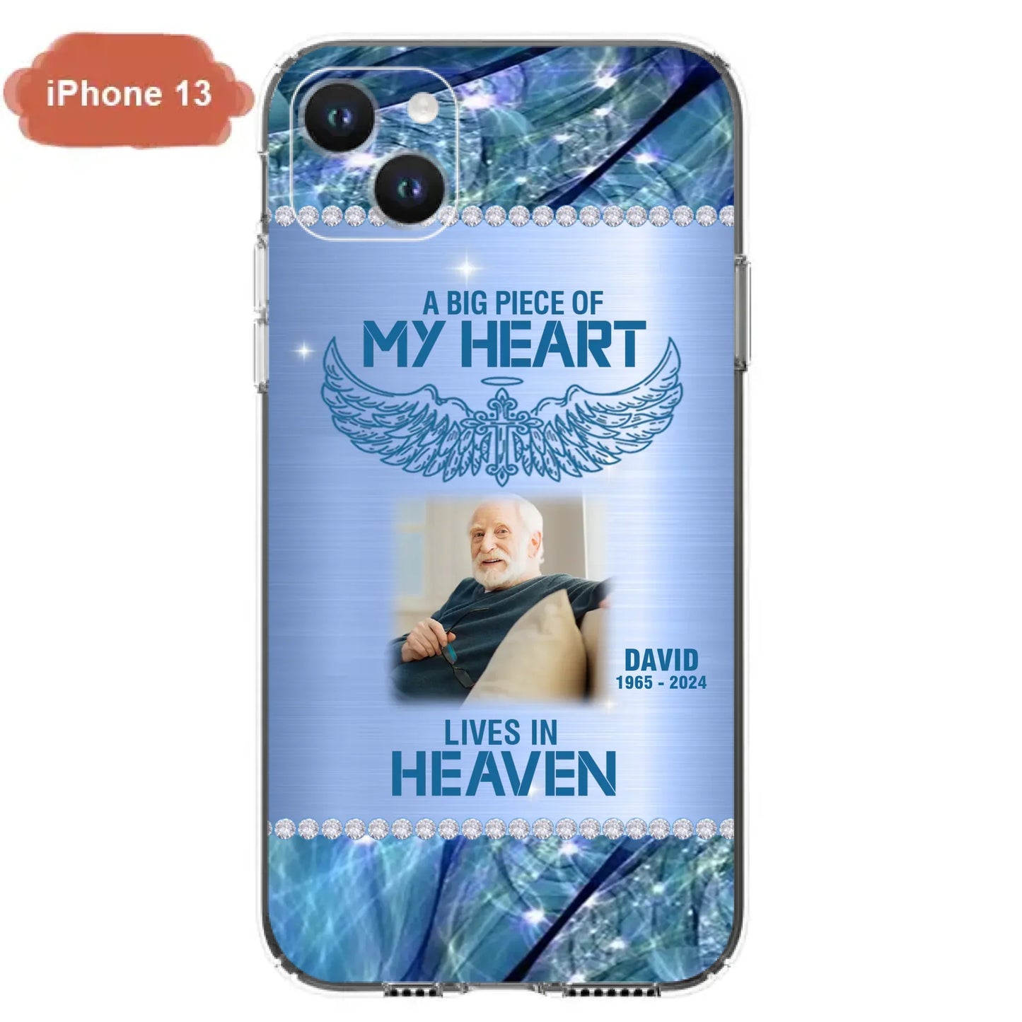 Custom Personalized Memorial Photo Phone Case - Upload Photo - Memorial Gift For Family Member - Never Walk Alone - Case For iPhone/ Samsung