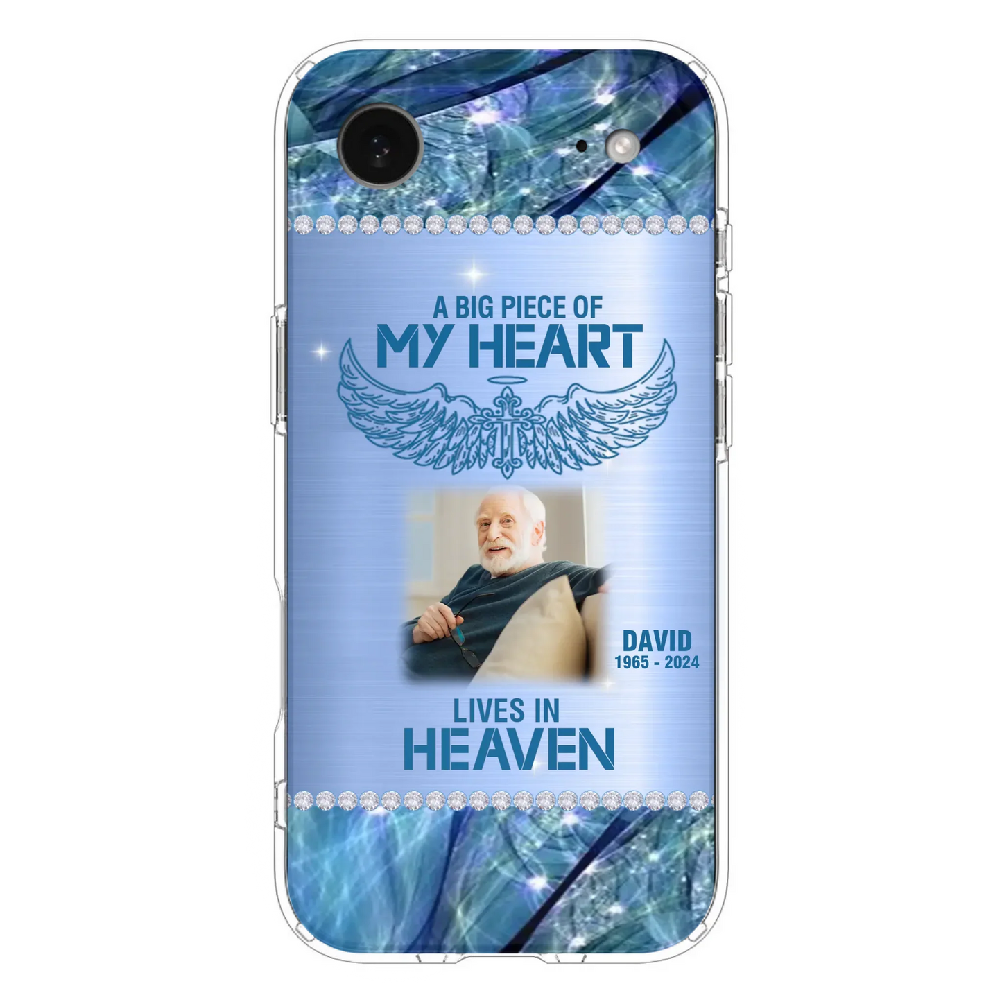 Custom Personalized Memorial Photo Phone Case - Upload Photo - Memorial Gift For Family Member - Never Walk Alone - Case For iPhone/ Samsung