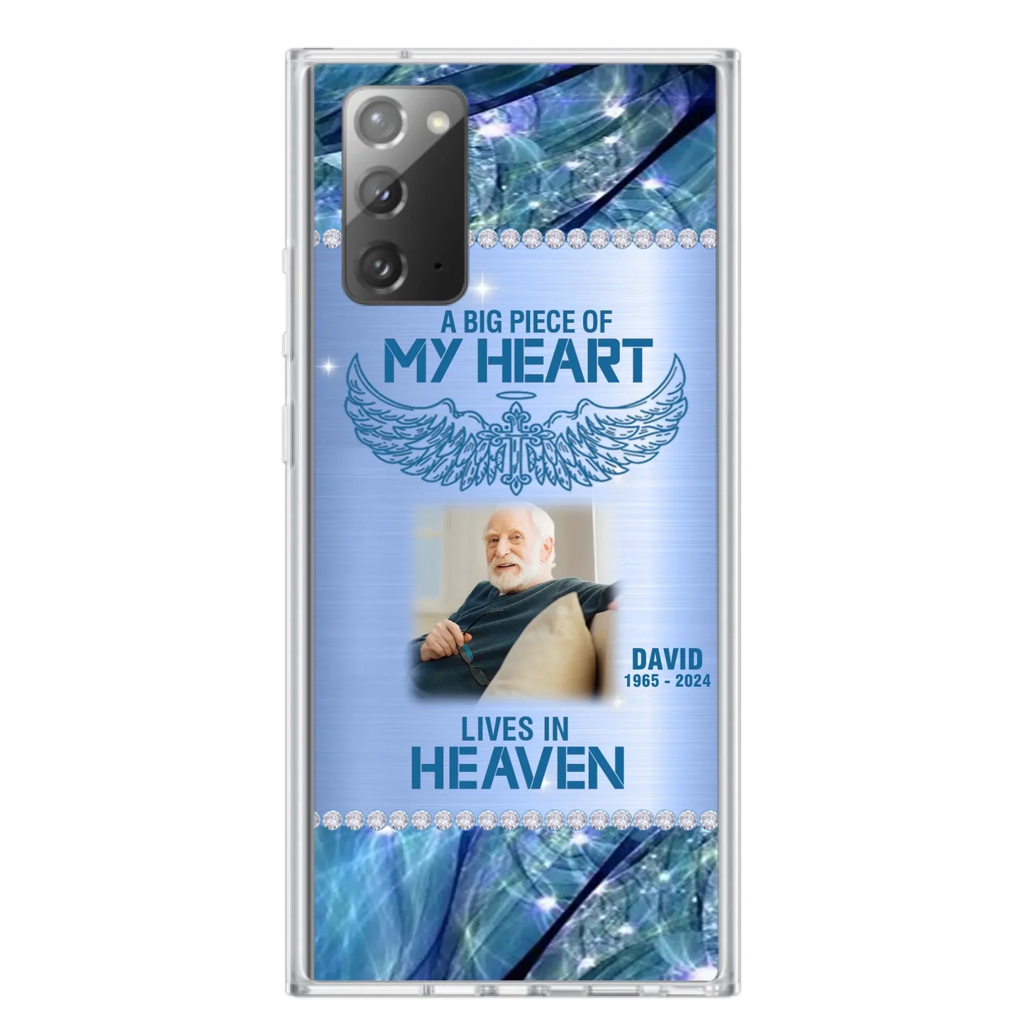 Custom Personalized Memorial Photo Phone Case - Upload Photo - Memorial Gift For Family Member - Never Walk Alone - Case For iPhone/ Samsung