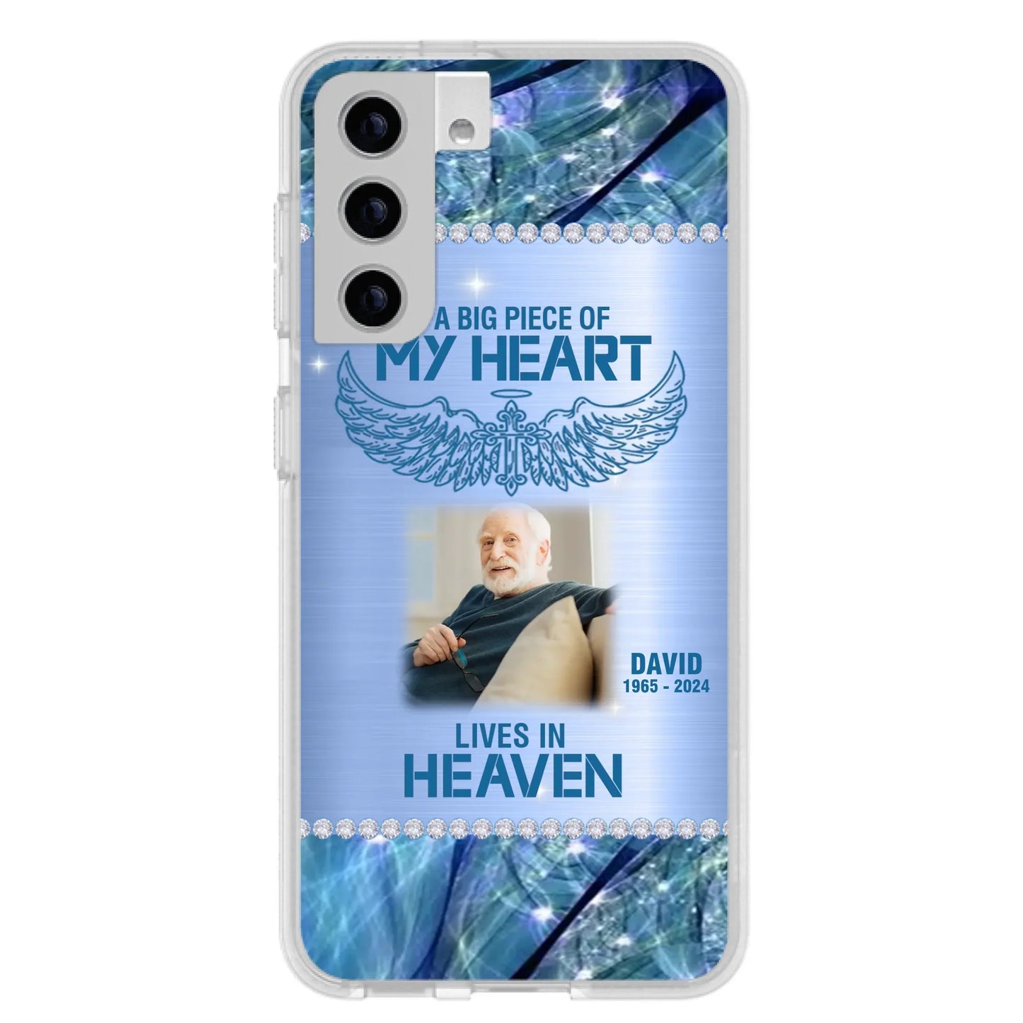 Custom Personalized Memorial Photo Phone Case - Upload Photo - Memorial Gift For Family Member - Never Walk Alone - Case For iPhone/ Samsung