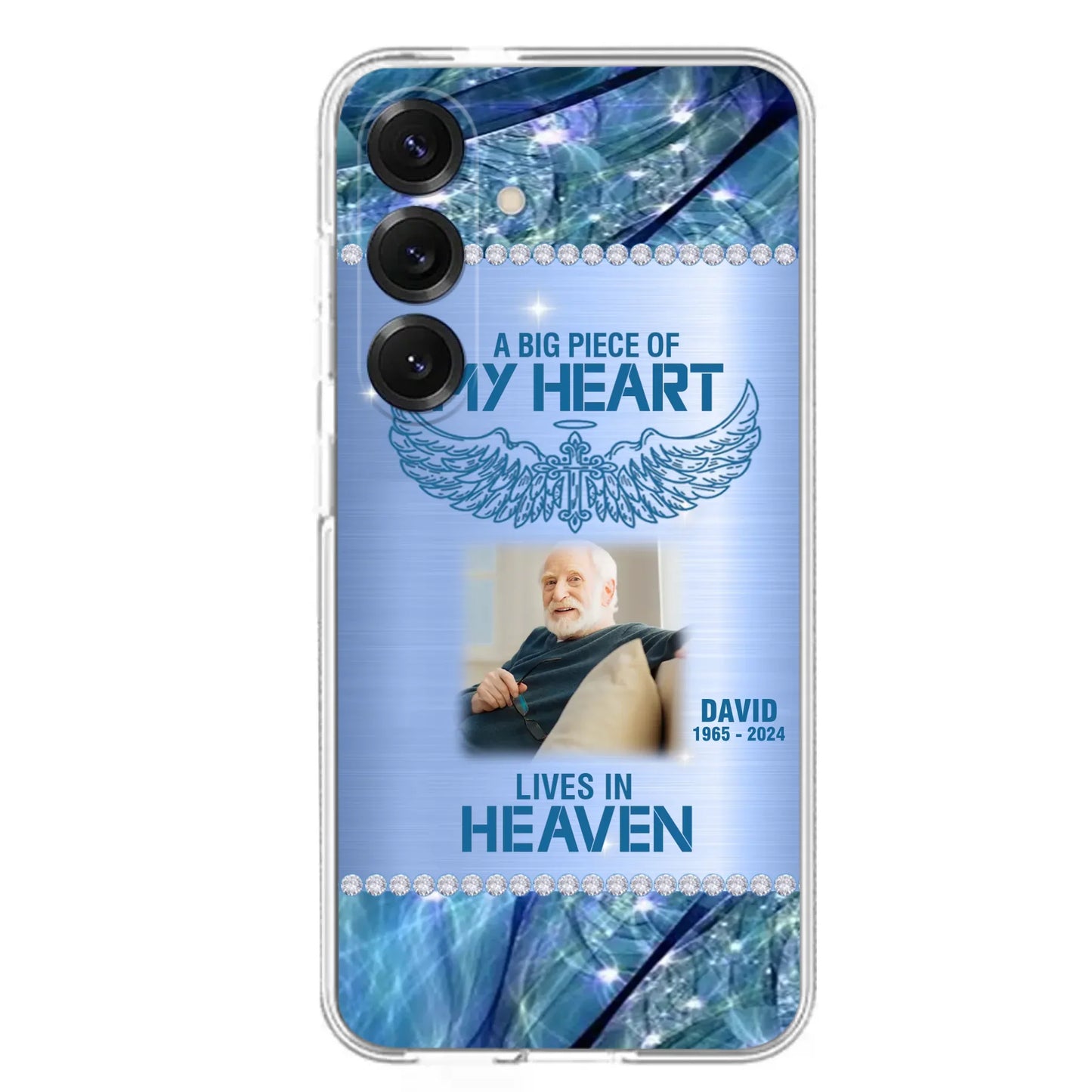 Custom Personalized Memorial Photo Phone Case - Upload Photo - Memorial Gift For Family Member - Never Walk Alone - Case For iPhone/ Samsung
