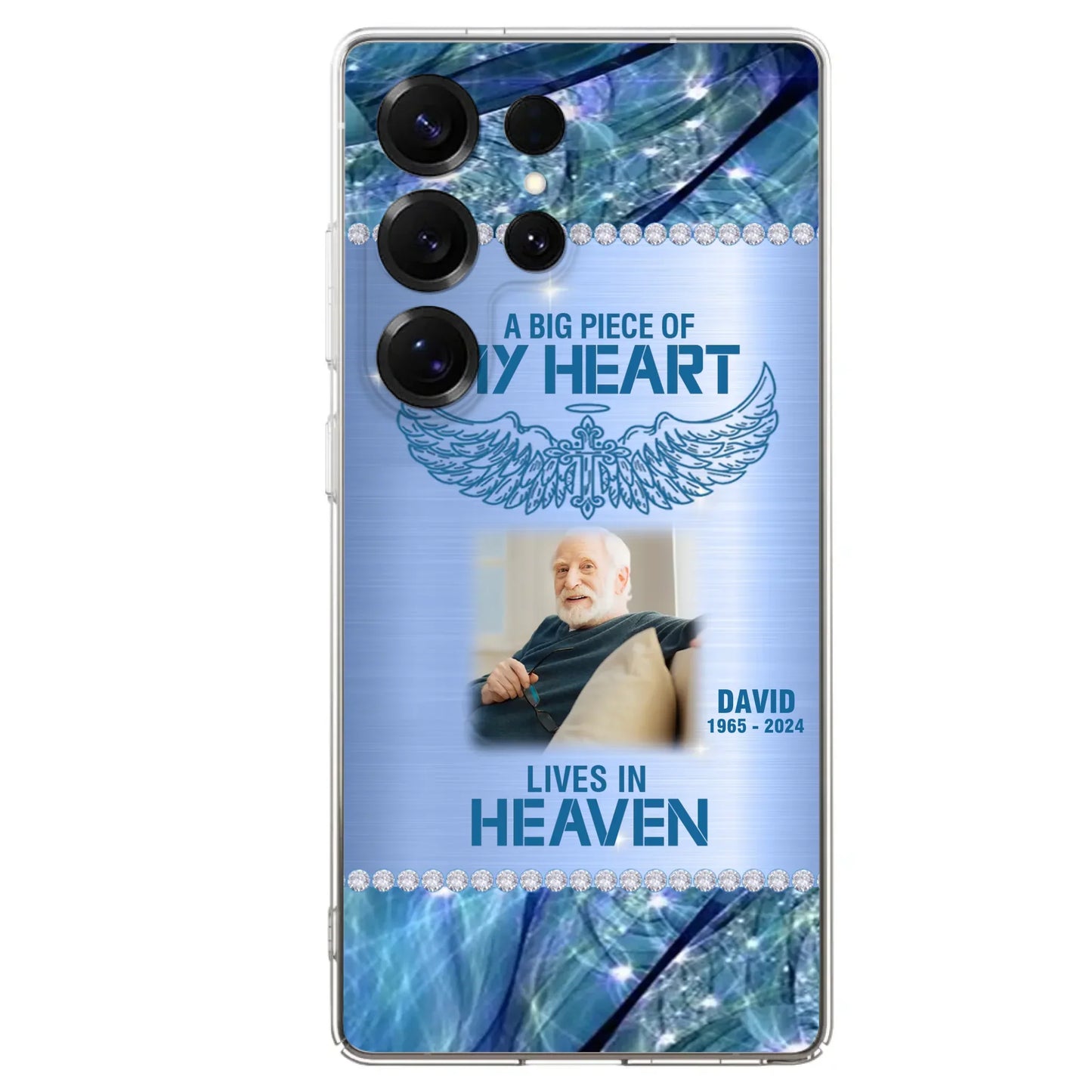 Custom Personalized Memorial Photo Phone Case - Upload Photo - Memorial Gift For Family Member - Never Walk Alone - Case For iPhone/ Samsung