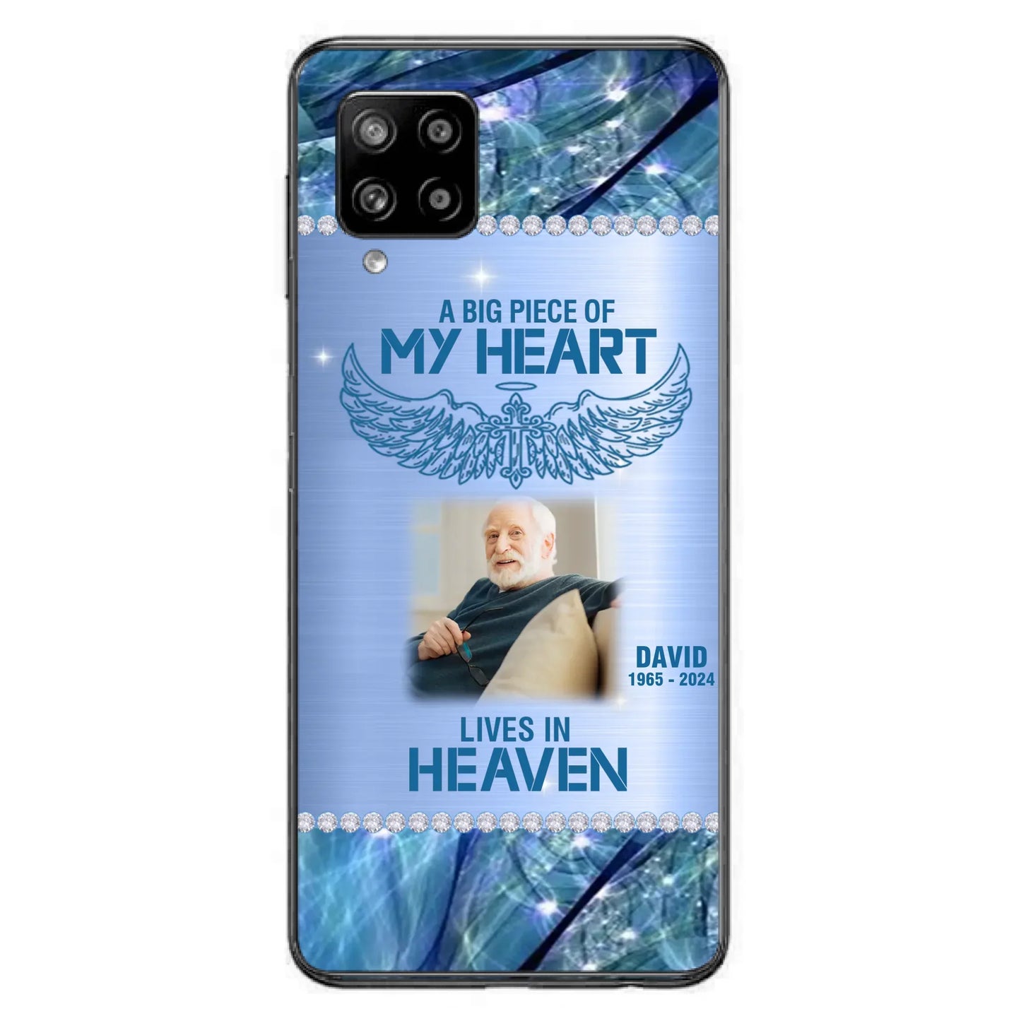 Custom Personalized Memorial Photo Phone Case - Upload Photo - Memorial Gift For Family Member - Never Walk Alone - Case For iPhone/ Samsung