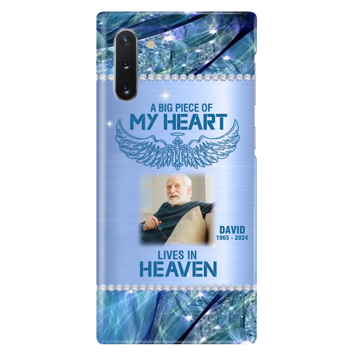Custom Personalized Memorial Photo Phone Case - Upload Photo - Memorial Gift For Family Member - Never Walk Alone - Case For iPhone/ Samsung