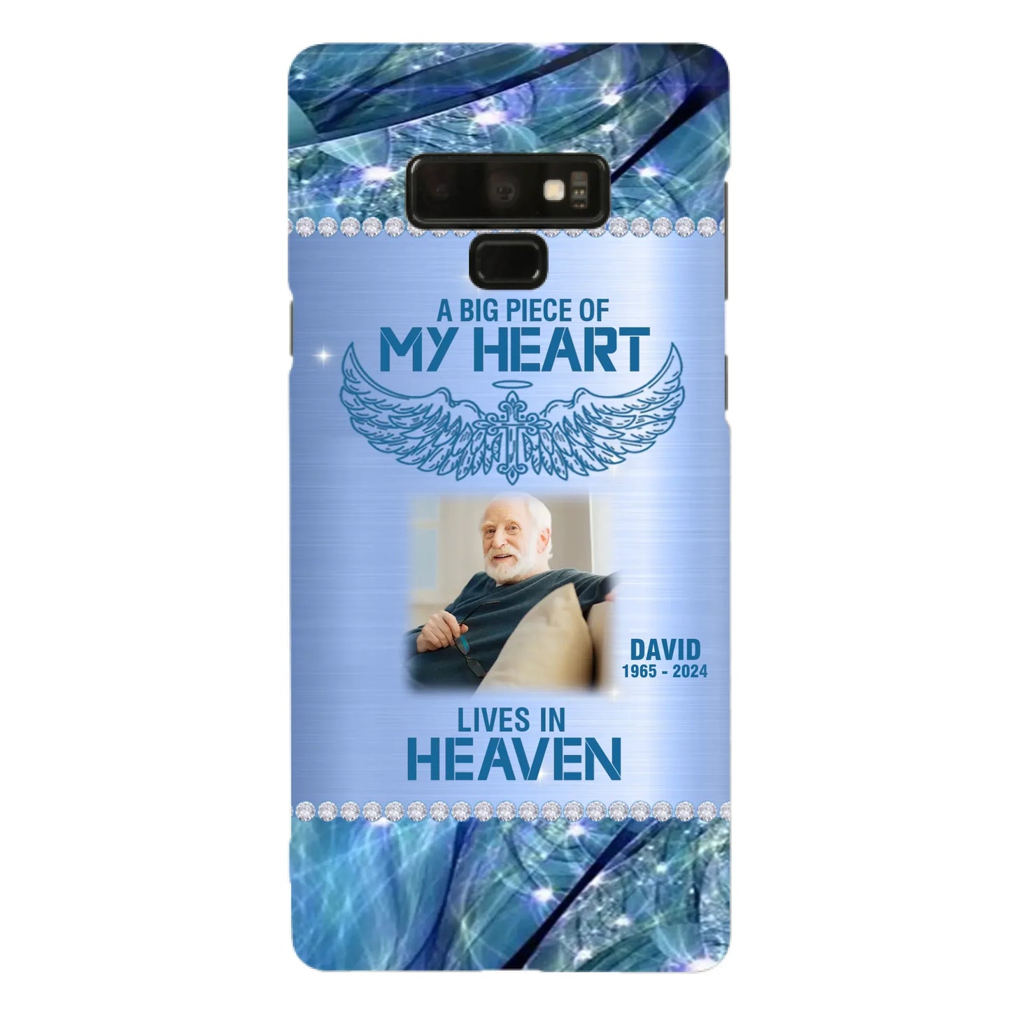 Custom Personalized Memorial Photo Phone Case - Upload Photo - Memorial Gift For Family Member - Never Walk Alone - Case For iPhone/ Samsung