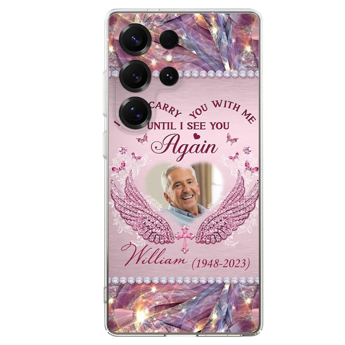 Custom Personalized Memorial Phone Case - Upload Photo - Memorial Gift Idea For Family Member - Until I See You Again - Case for iPhone/ Samsung