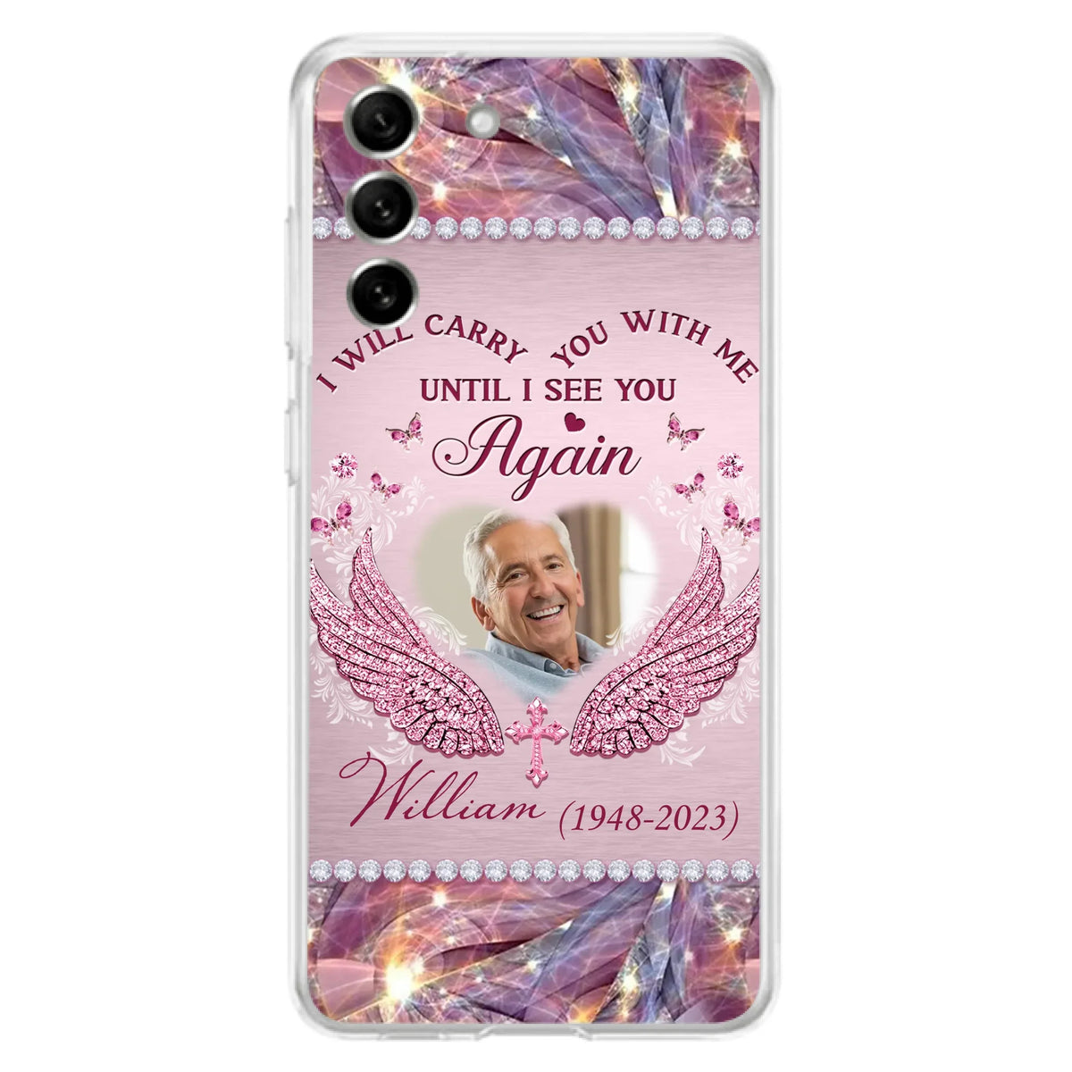 Custom Personalized Memorial Phone Case - Upload Photo - Memorial Gift Idea For Family Member - Until I See You Again - Case for iPhone/ Samsung