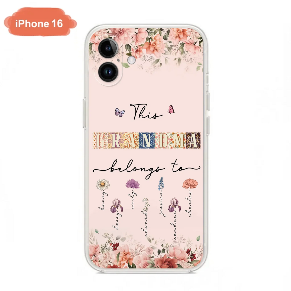Custom Personalized Grandma/Mom Phone Case - Upto 7 Kids - Mother's Day Gift Idea for Grandma/Mom - Case for iPhone/Samsung