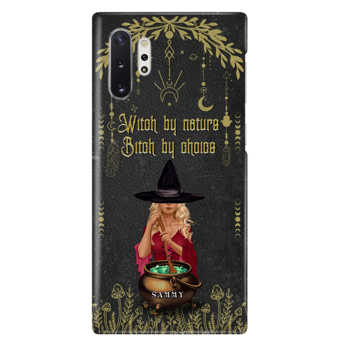 Custom Personalized Witch Phone Case - Gift Idea For Friends/Sisters/Wicca Decor/Pagan Decor - In My Kitchen Filled With Care I Welcome Water Earth Fire Air - Case for iPhone/Samsung