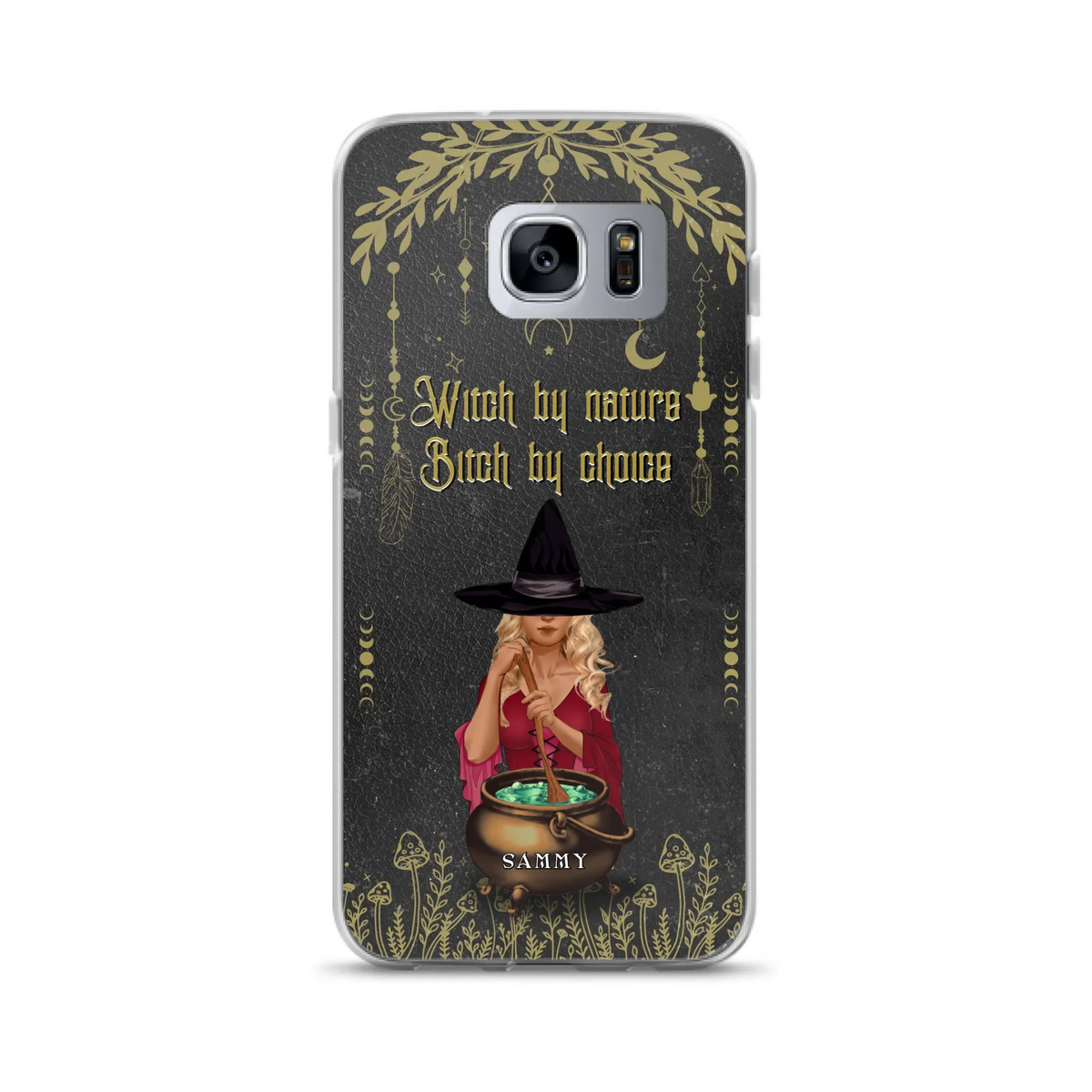 Custom Personalized Witch Phone Case - Gift Idea For Friends/Sisters/Wicca Decor/Pagan Decor - In My Kitchen Filled With Care I Welcome Water Earth Fire Air - Case for iPhone/Samsung