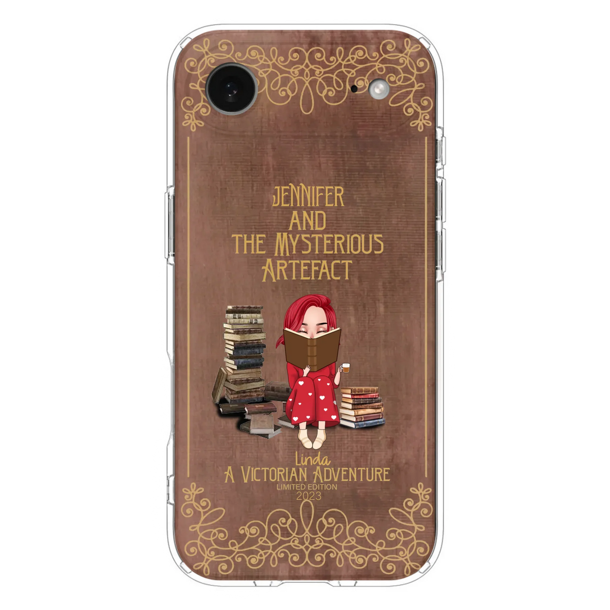 Custom Personalized Reading Girl Phone Case - Gift Idea For Reading Lovers - Mysterious Artefact - Cases For iPhone/Samsung