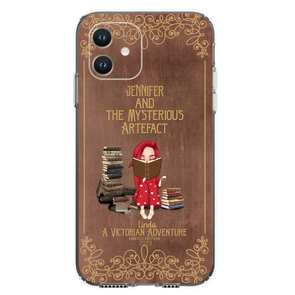 Custom Personalized Reading Girl Phone Case - Gift Idea For Reading Lovers - Mysterious Artefact - Cases For iPhone/Samsung