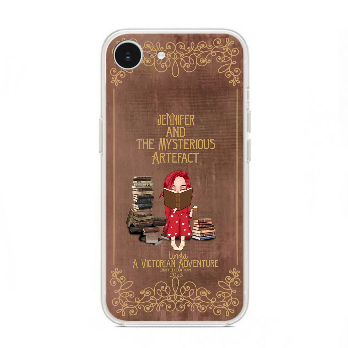 Custom Personalized Reading Girl Phone Case - Gift Idea For Reading Lovers - Mysterious Artefact - Cases For iPhone/Samsung