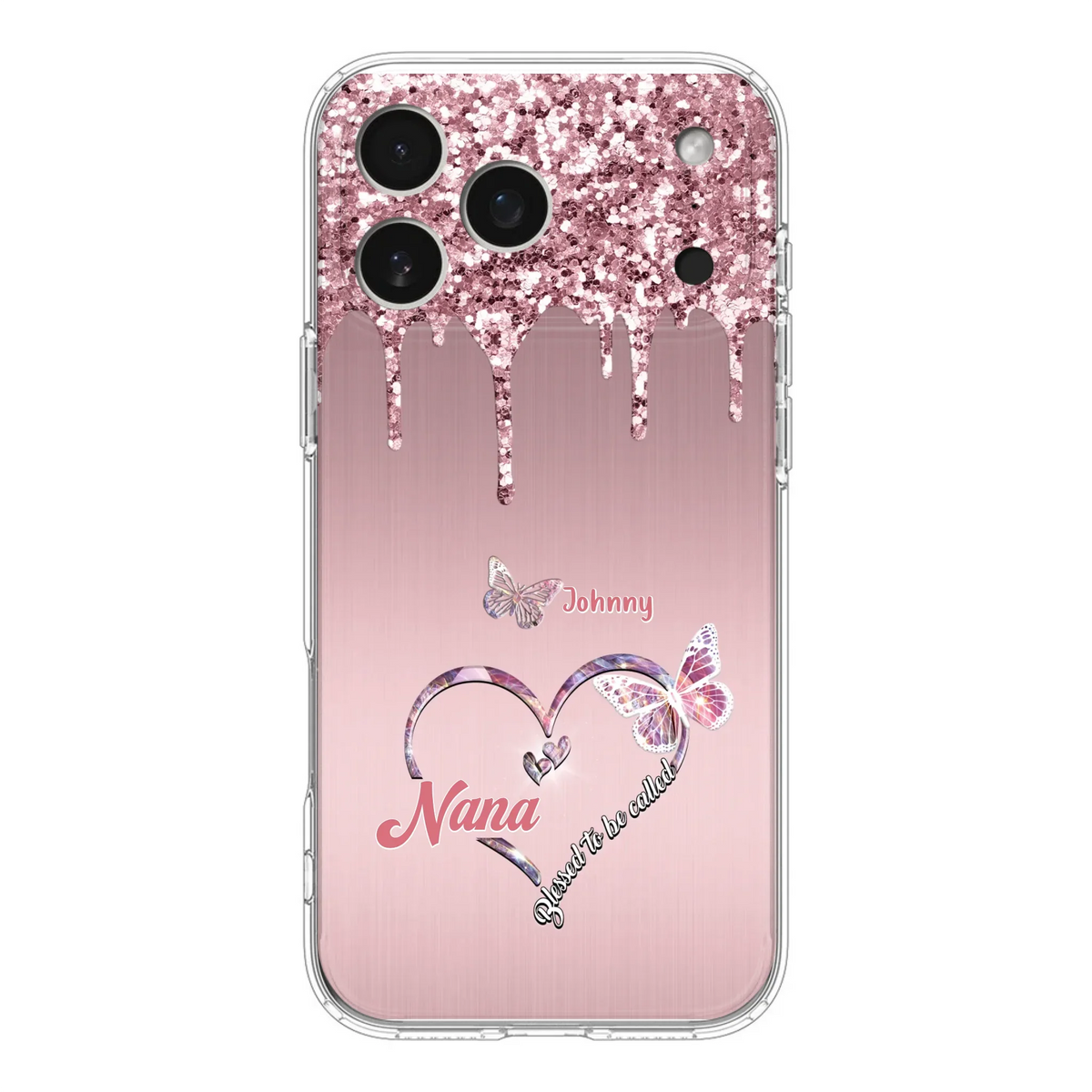 Custom Personalized Grandma Phone Case - Upto 10 Kids - Gift Idea For Mom/ Grandma/ Mother's Day - Case for iPhone/Samsung - Blessed To Be Called Nana