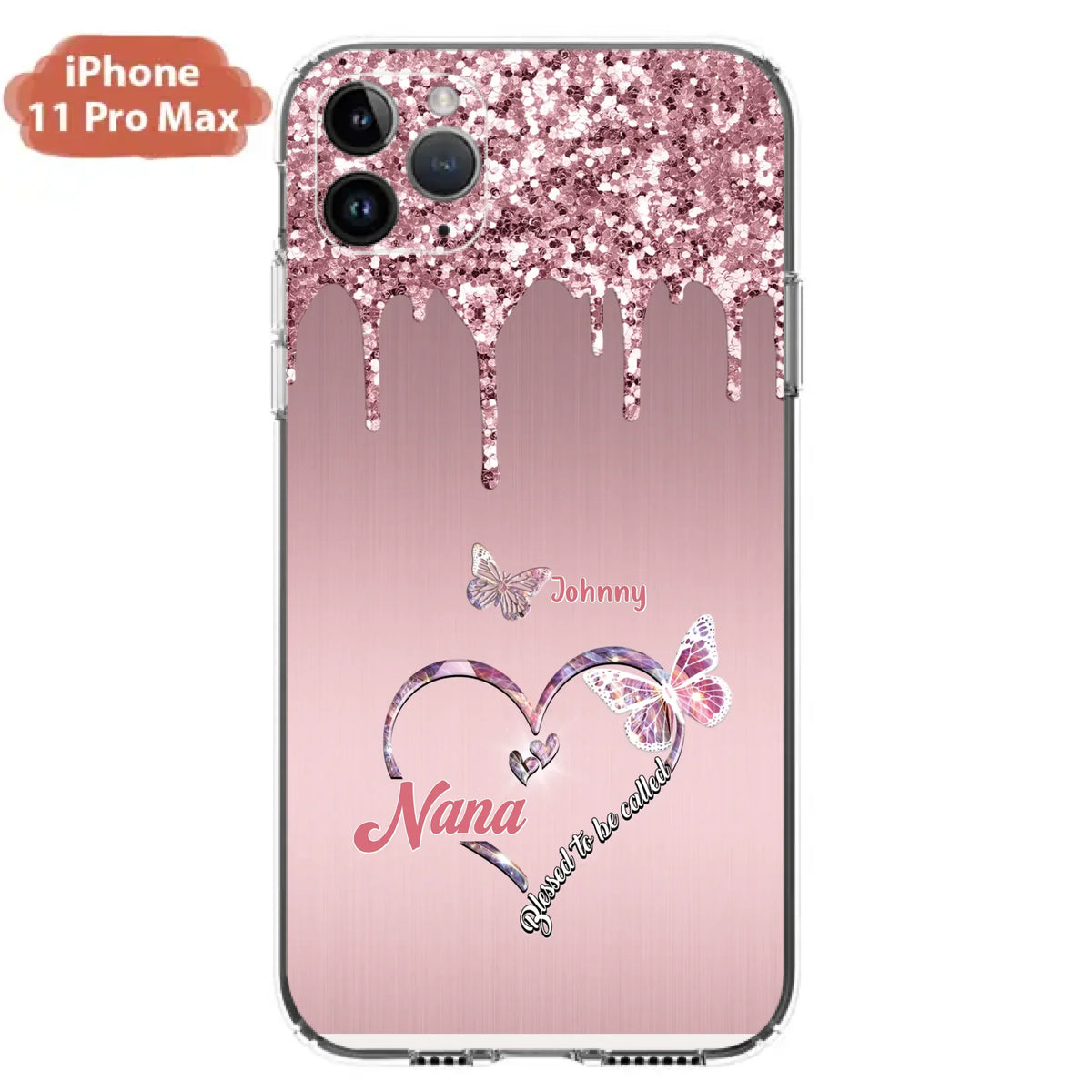 Custom Personalized Grandma Phone Case - Upto 10 Kids - Gift Idea For Mom/ Grandma/ Mother's Day - Case for iPhone/Samsung - Blessed To Be Called Nana