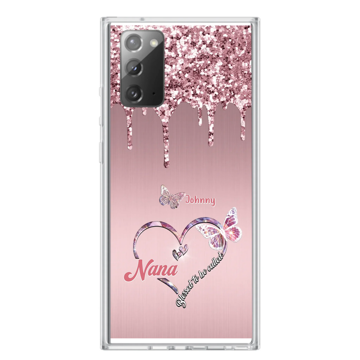 Custom Personalized Grandma Phone Case - Upto 10 Kids - Gift Idea For Mom/ Grandma/ Mother's Day - Case for iPhone/Samsung - Blessed To Be Called Nana