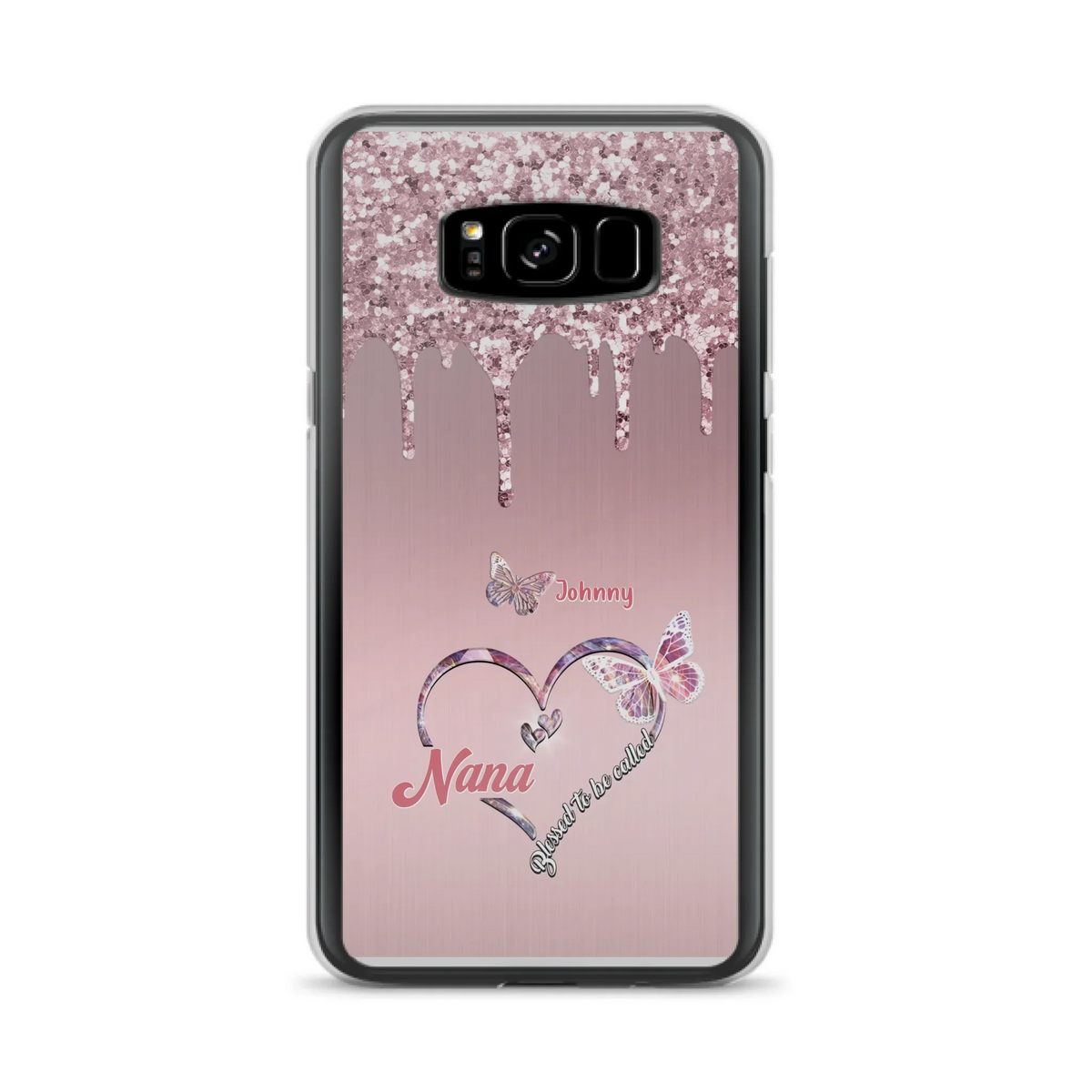 Custom Personalized Grandma Phone Case - Upto 10 Kids - Gift Idea For Mom/ Grandma/ Mother's Day - Case for iPhone/Samsung - Blessed To Be Called Nana