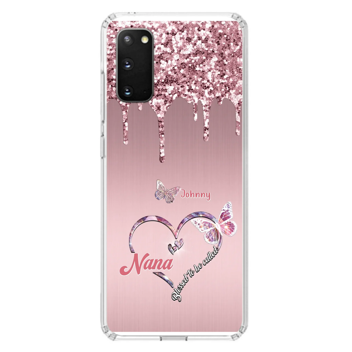 Custom Personalized Grandma Phone Case - Upto 10 Kids - Gift Idea For Mom/ Grandma/ Mother's Day - Case for iPhone/Samsung - Blessed To Be Called Nana
