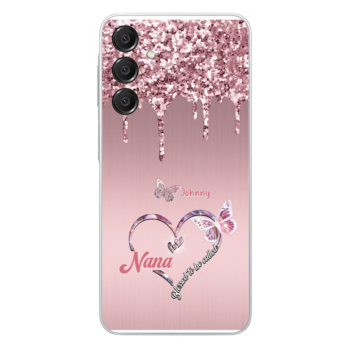 Custom Personalized Grandma Phone Case - Upto 10 Kids - Gift Idea For Mom/ Grandma/ Mother's Day - Case for iPhone/Samsung - Blessed To Be Called Nana