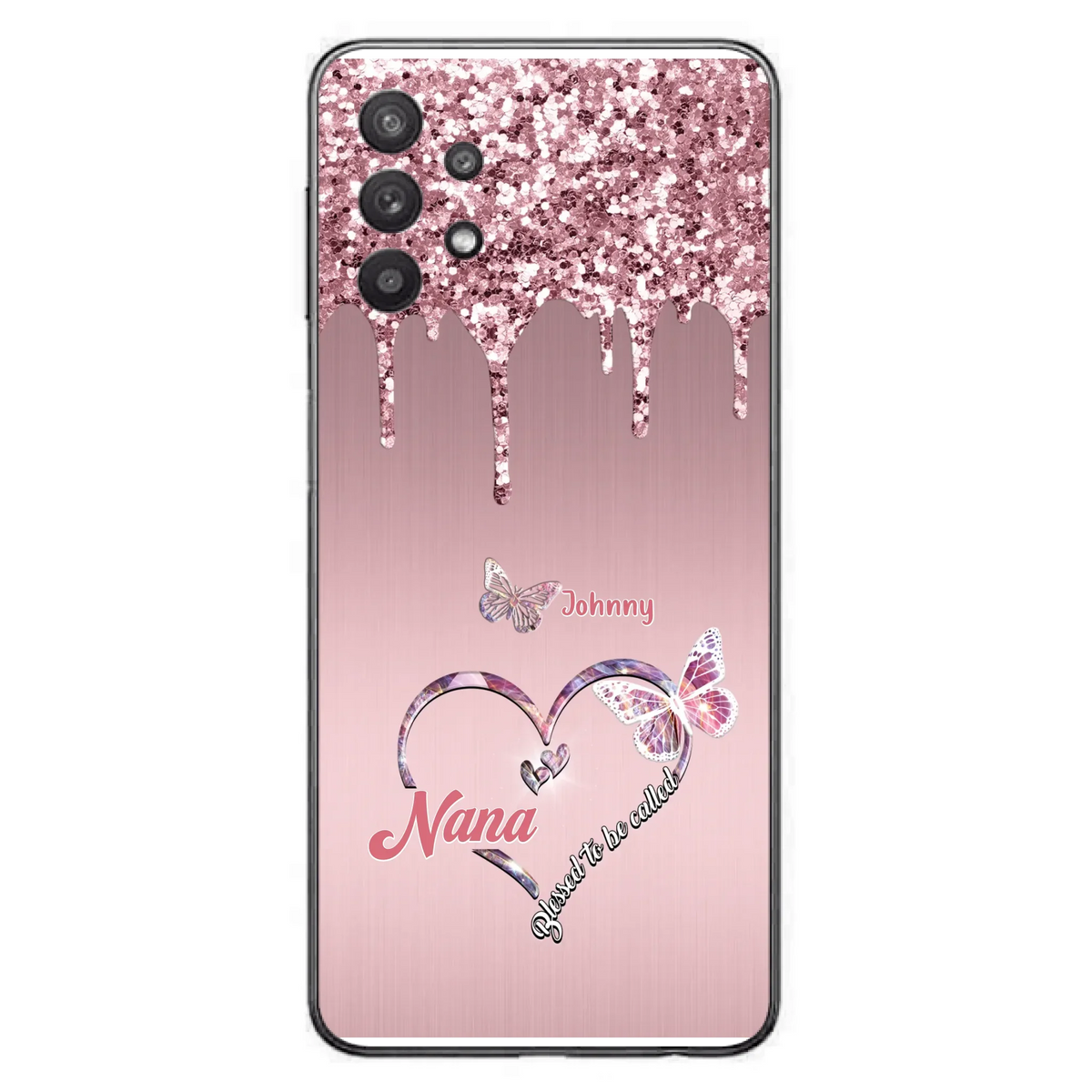 Custom Personalized Grandma Phone Case - Upto 10 Kids - Gift Idea For Mom/ Grandma/ Mother's Day - Case for iPhone/Samsung - Blessed To Be Called Nana