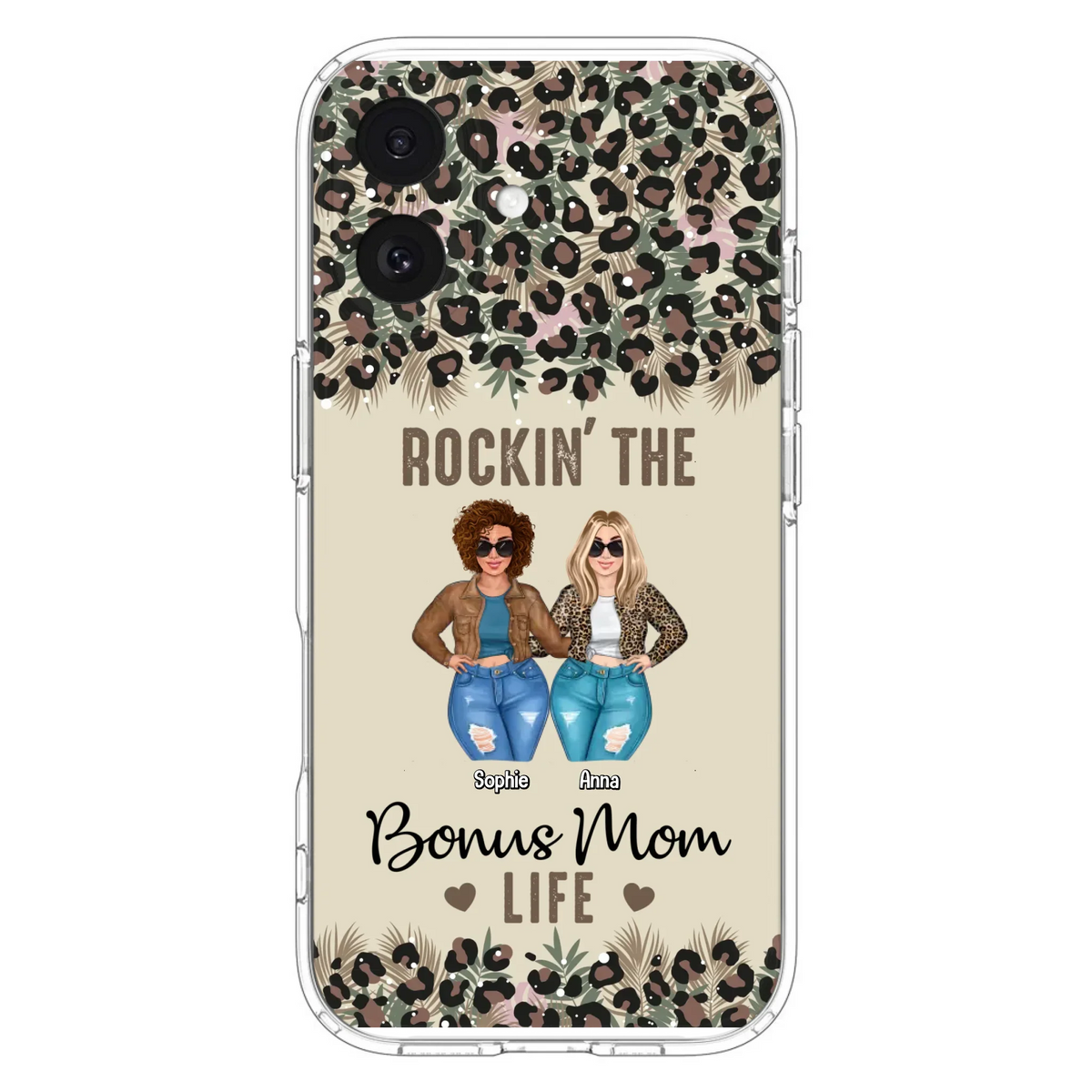 Custom Personalized Bonus Mom Phone Case - Gift Idea For Mother's Day - Rockin' The Bonus Mom Life - Case For iPhone & Samsung