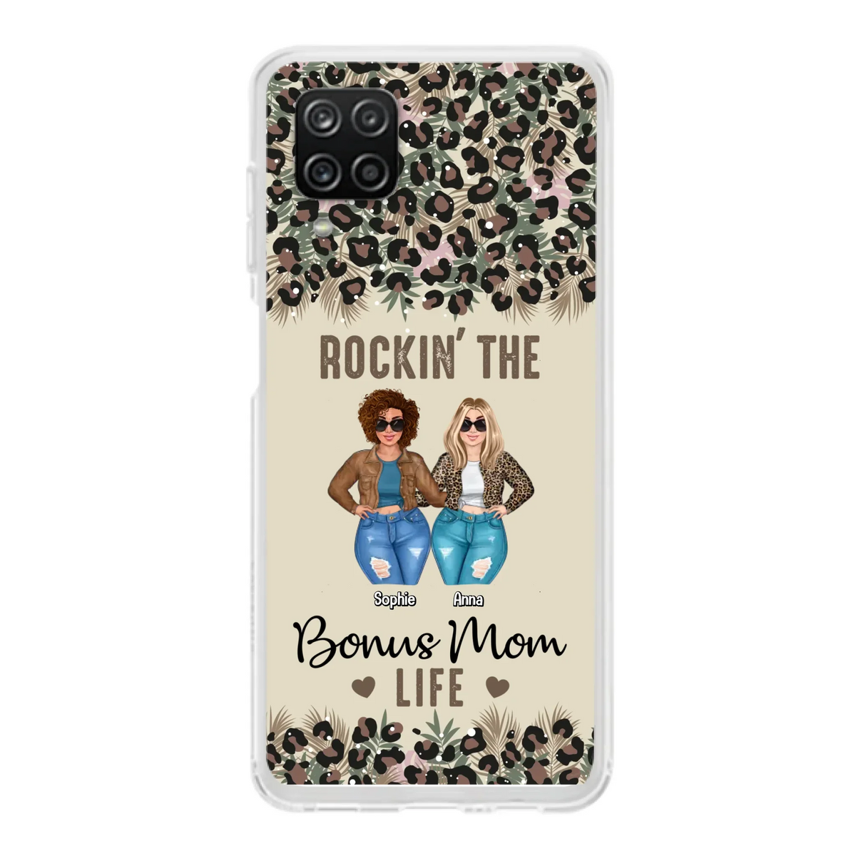 Custom Personalized Bonus Mom Phone Case - Gift Idea For Mother's Day - Rockin' The Bonus Mom Life - Case For iPhone & Samsung