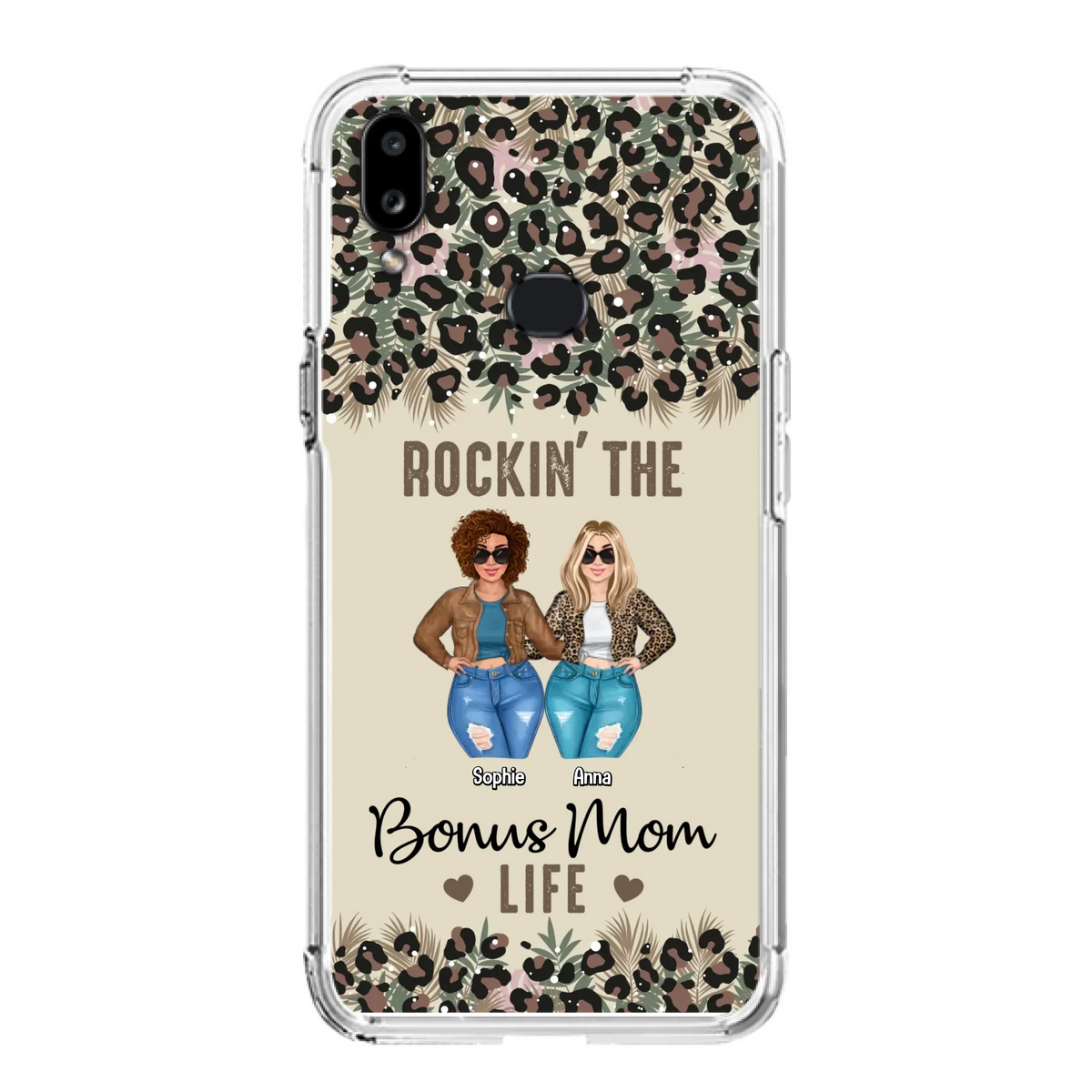 Custom Personalized Bonus Mom Phone Case - Gift Idea For Mother's Day - Rockin' The Bonus Mom Life - Case For iPhone & Samsung