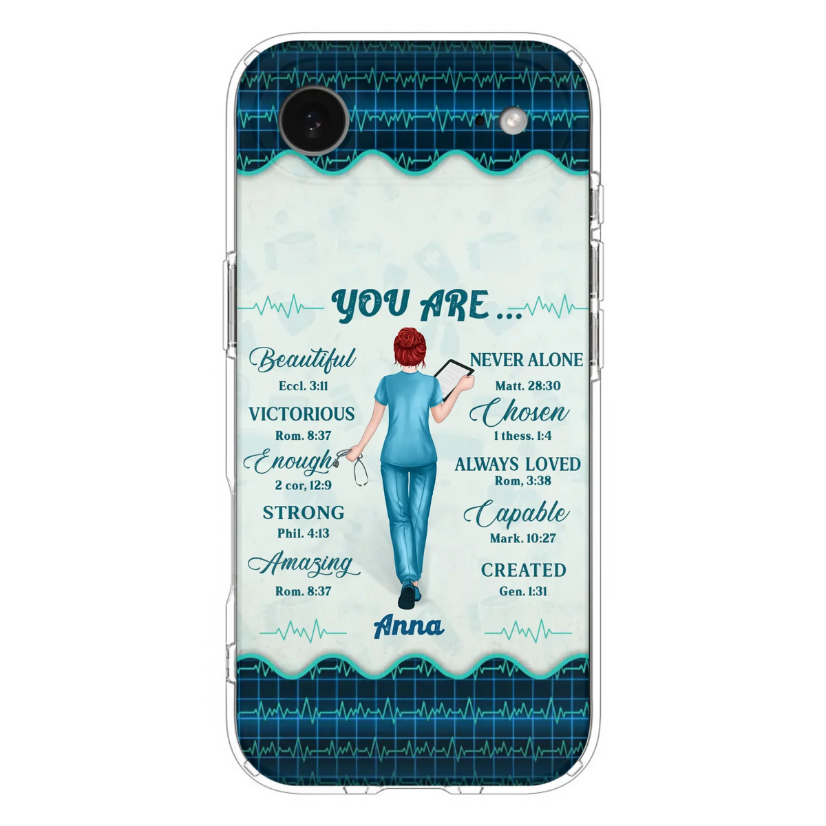Custom Personalized Nurse Phone Case - Gift Idea For Nurse/ Birthday/ Friend - You Are Beautiful - Cases For iPhone/Samsung