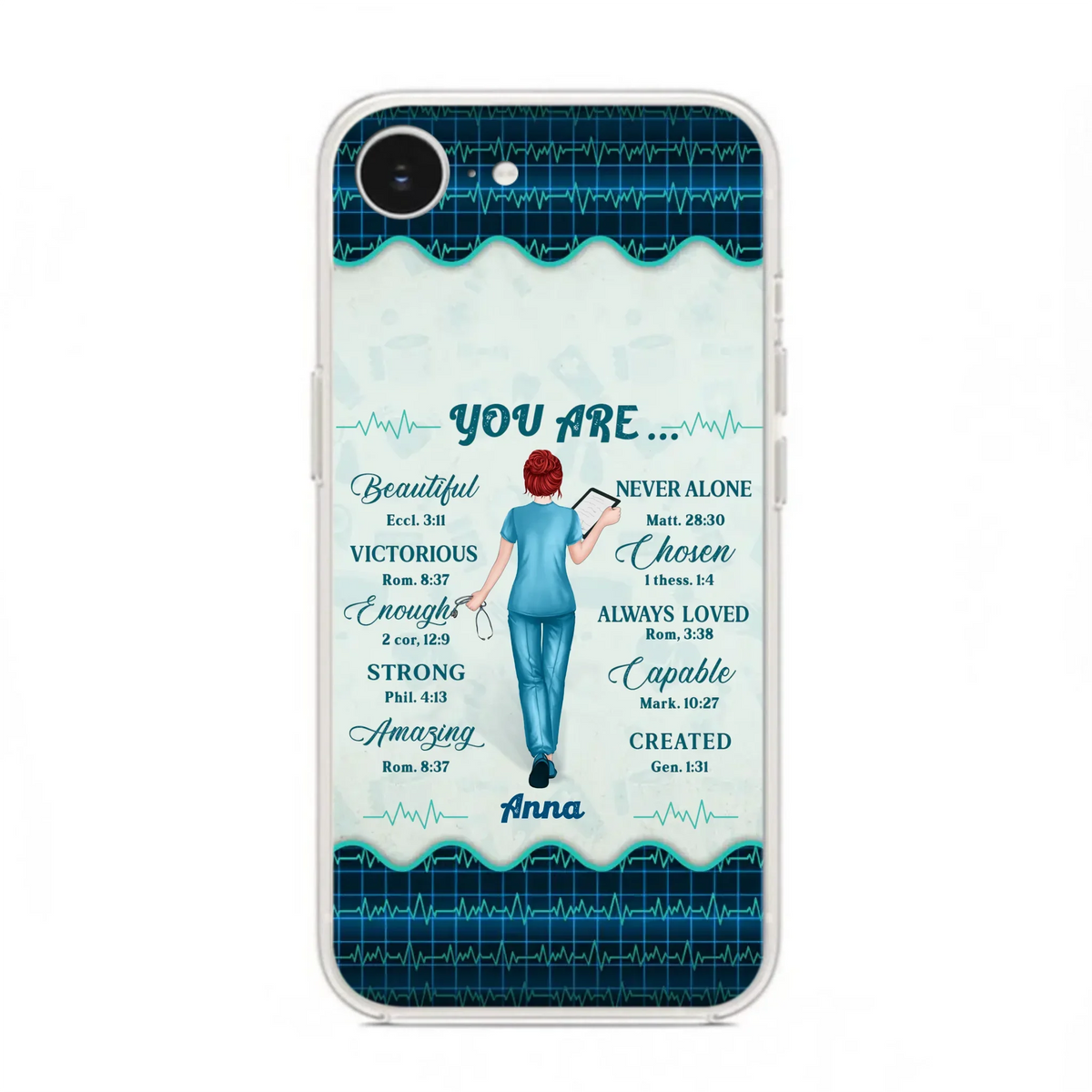 Custom Personalized Nurse Phone Case - Gift Idea For Nurse/ Birthday/ Friend - You Are Beautiful - Cases For iPhone/Samsung