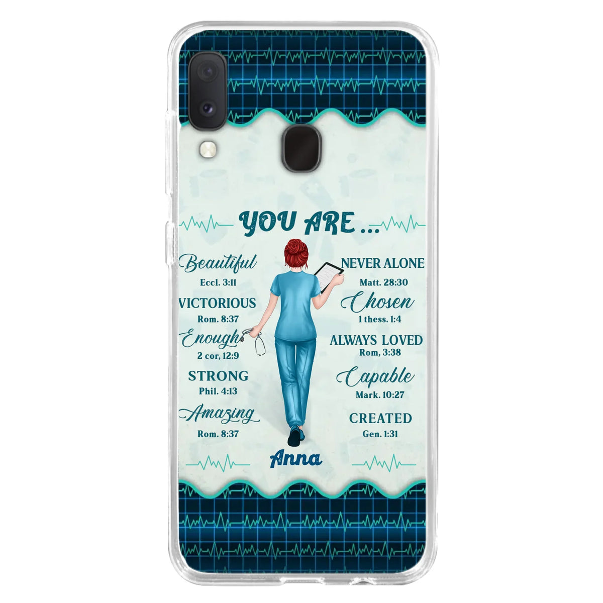 Custom Personalized Nurse Phone Case - Gift Idea For Nurse/ Birthday/ Friend - You Are Beautiful - Cases For iPhone/Samsung