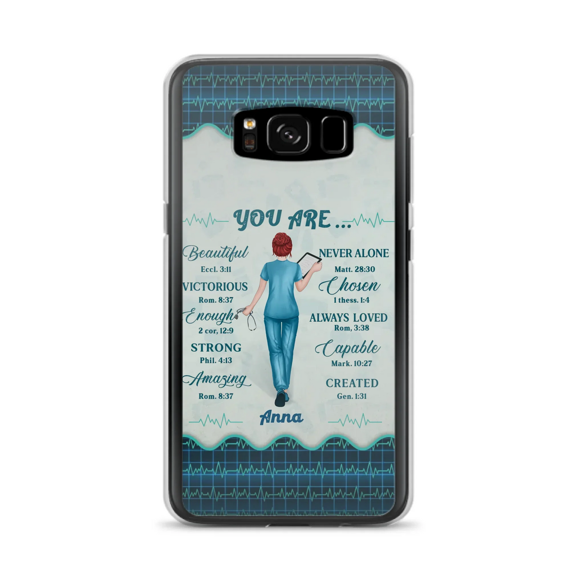 Custom Personalized Nurse Phone Case - Gift Idea For Nurse/ Birthday/ Friend - You Are Beautiful - Cases For iPhone/Samsung