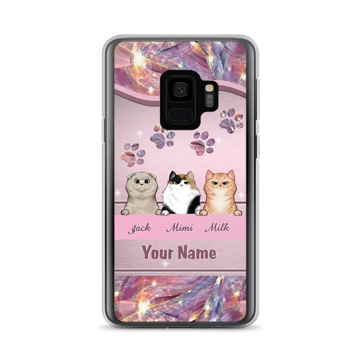 Custom Personalized Cat Phone Case For iPhone And Samsung - Gift Idea For Cat Lover - Up to 3  Cats