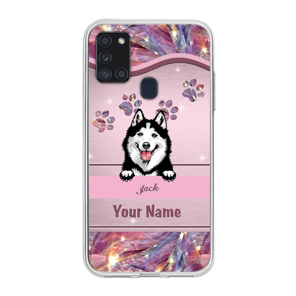 Custom Personalized Dog Phone Case For iPhone And Samsung - Gift Idea For Dog Lover - Up to 3 Dogs