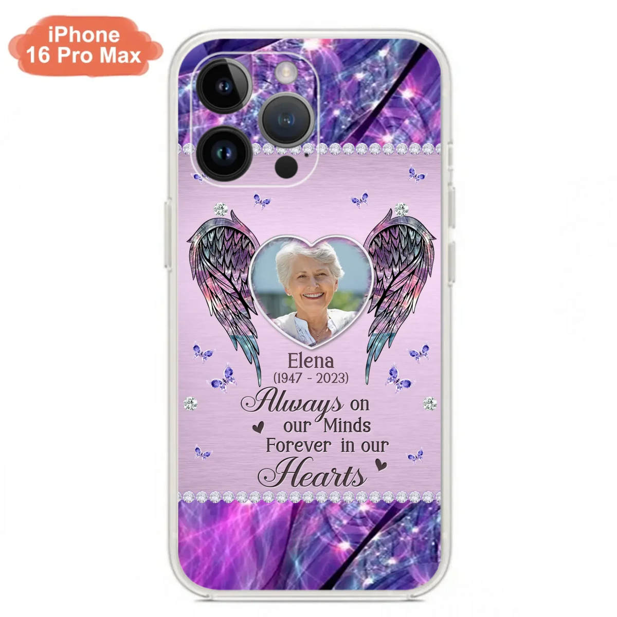 Custom Personalized Memorial Phone Case - Memorial Gift Idea For Family - Case For iPhone/Samsung - Always On My Mind Forever In Our Hearts