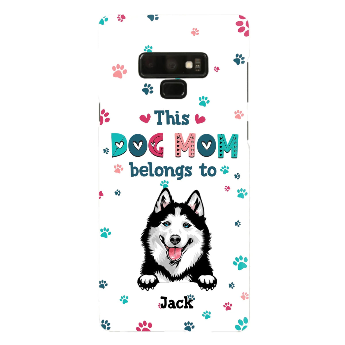 Custom Personalized Dog Phone Case For iPhone And Samsung - Gift Idea For Dog Lover - Up to 6 Dogs - This Dog Mom Belongs To