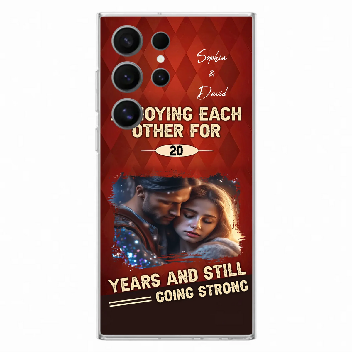 Personalized Couple Photo Phone Case - Gift Idea For Couple - Annoying Each Other For 20 Years And Still Going Strong - Case For iPhone/Samsung
