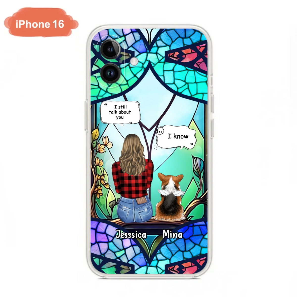 Custom Personalized Memorial Pet Phone Case - Memorial Gift Idea For Dog/ Cat/ Rabbits Owners - Up to 3 Dogs/ Cats/ Rabbits - Case For iPhone And Samsung
