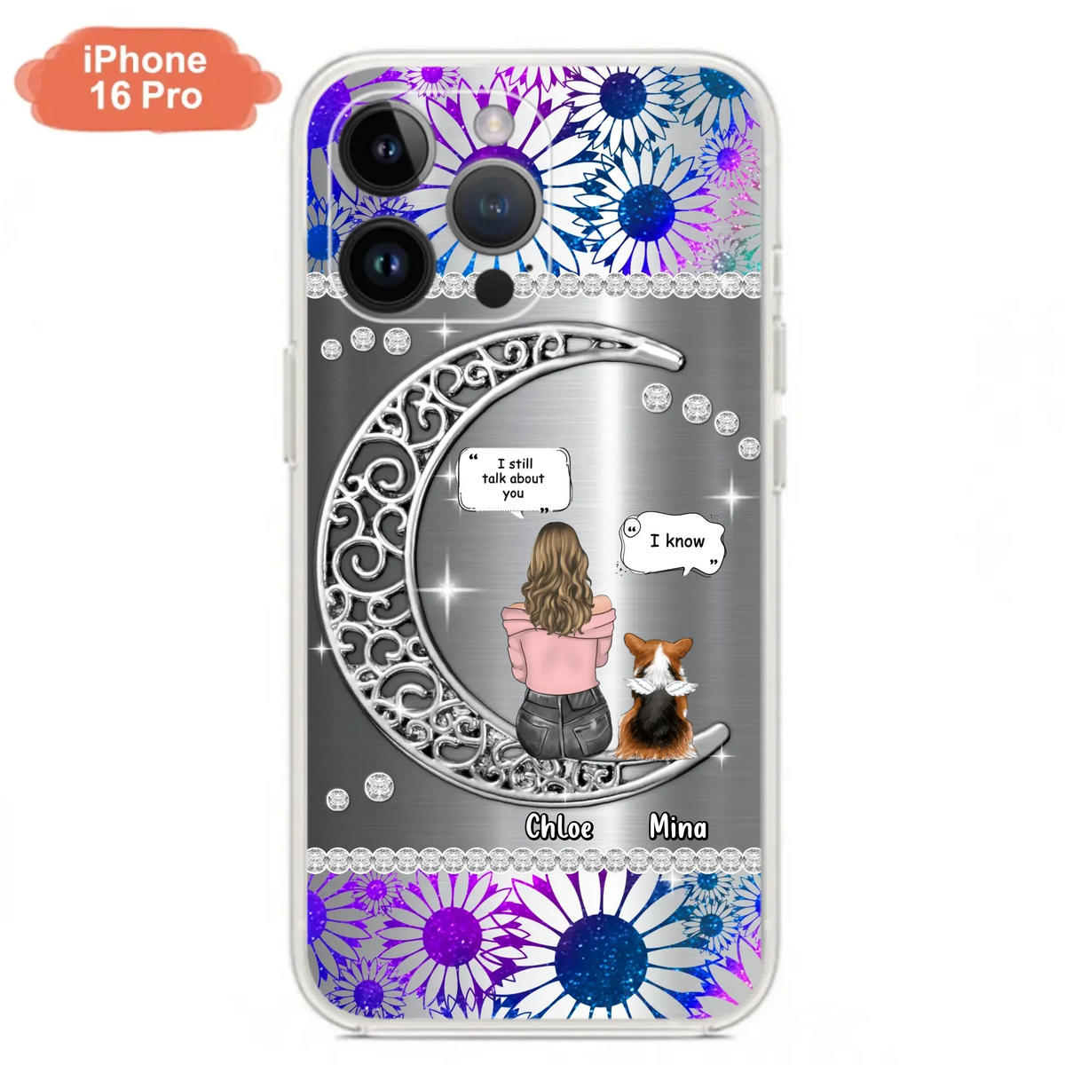Custom Personalized To The Moon & Back Pet Phone Case - Memorial Gift Idea For Dog/ Cat/ Rabbits Owners - Up to 4 Dogs/ Cats/ Rabbits - Case For iPhone And Samsung