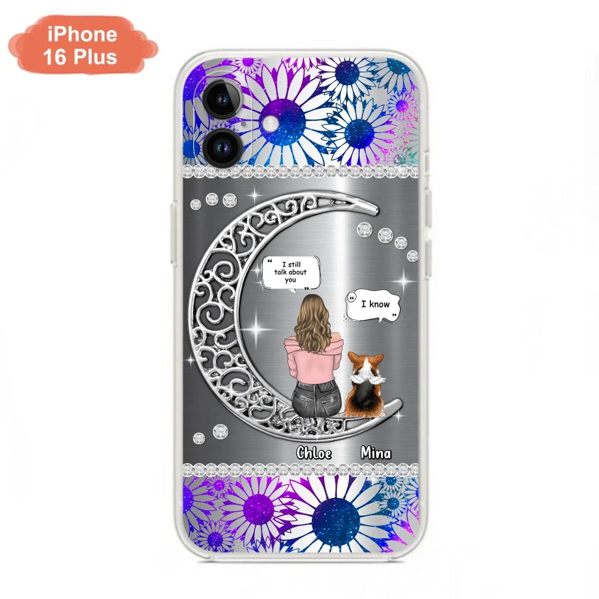 Custom Personalized To The Moon & Back Pet Phone Case - Memorial Gift Idea For Dog/ Cat/ Rabbits Owners - Up to 4 Dogs/ Cats/ Rabbits - Case For iPhone And Samsung