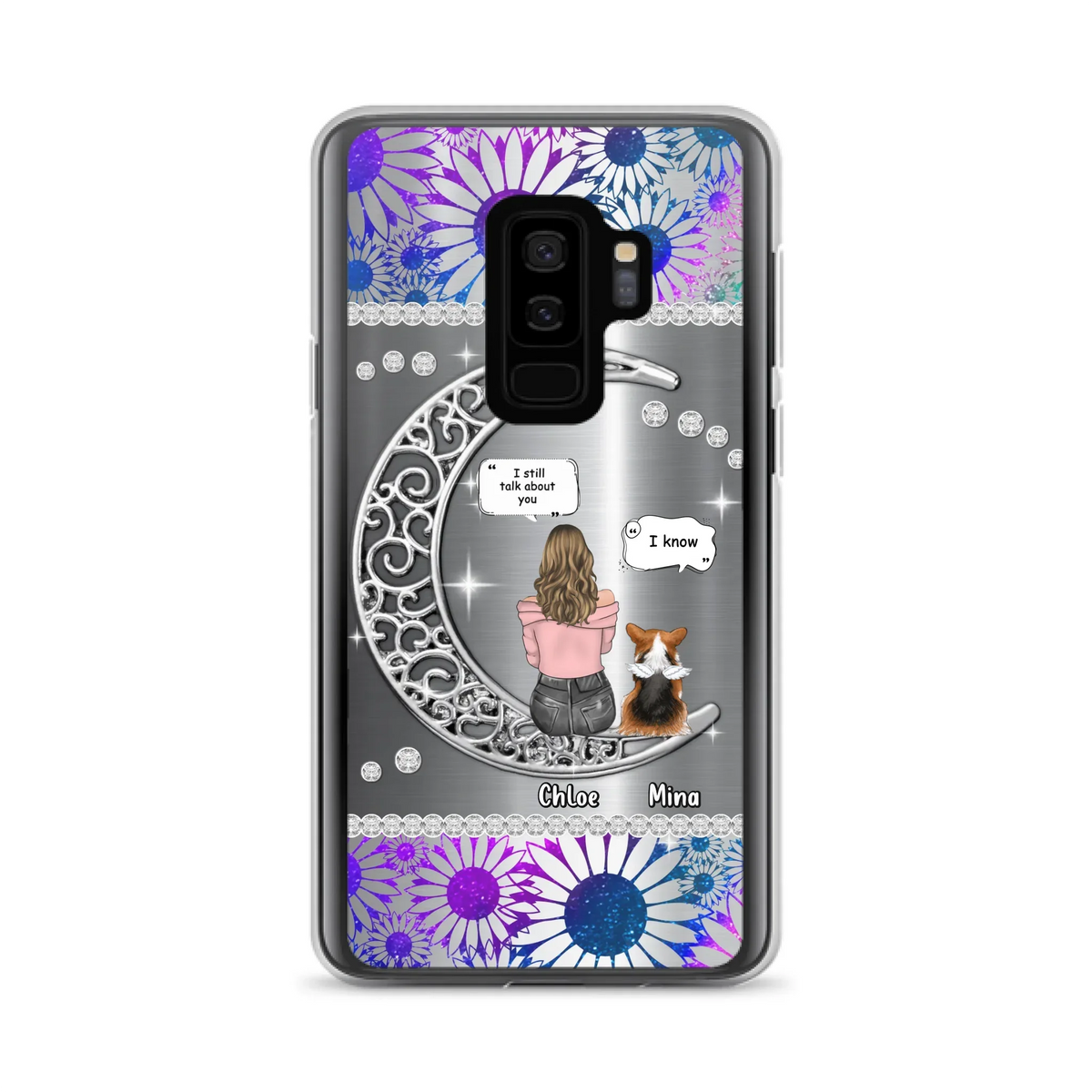 Custom Personalized To The Moon & Back Pet Phone Case - Memorial Gift Idea For Dog/ Cat/ Rabbits Owners - Up to 4 Dogs/ Cats/ Rabbits - Case For iPhone And Samsung