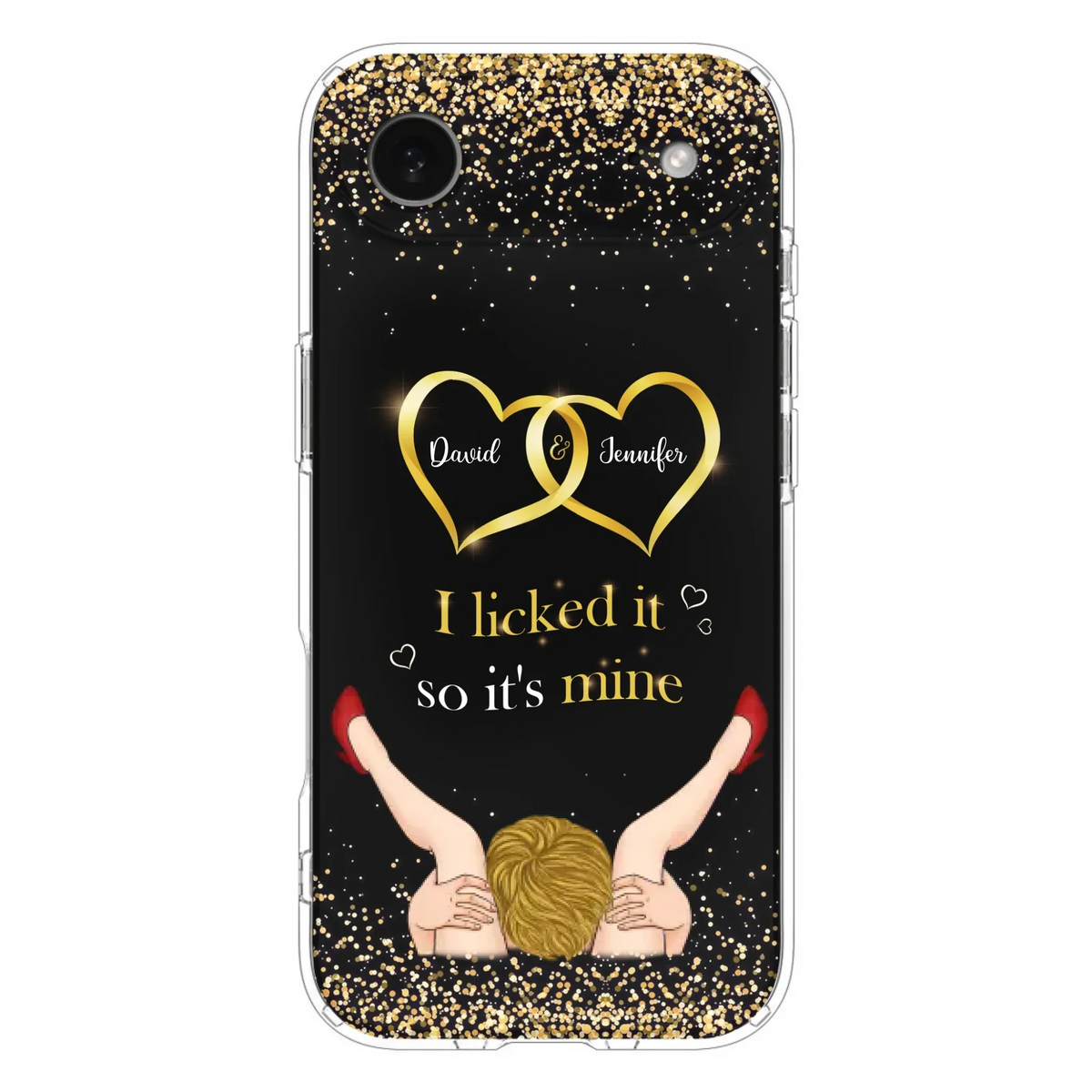Custom Personalized Couple Phone Case - Gift Idea For Couple/Valentines Day - I Licked It So It's Mine - Case For iPhone/Samsung