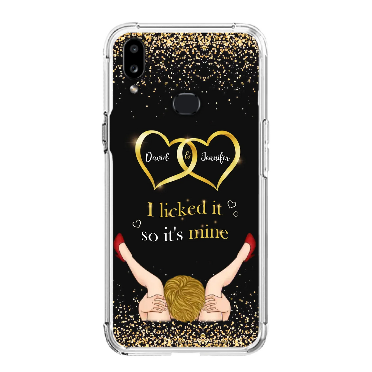 Custom Personalized Couple Phone Case - Gift Idea For Couple/Valentines Day - I Licked It So It's Mine - Case For iPhone/Samsung