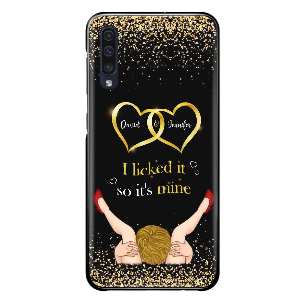 Custom Personalized Couple Phone Case - Gift Idea For Couple/Valentines Day - I Licked It So It's Mine - Case For iPhone/Samsung