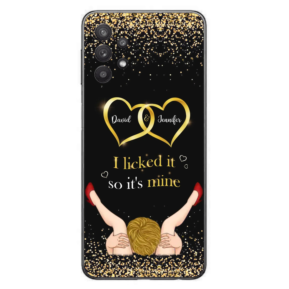Custom Personalized Couple Phone Case - Gift Idea For Couple/Valentines Day - I Licked It So It's Mine - Case For iPhone/Samsung