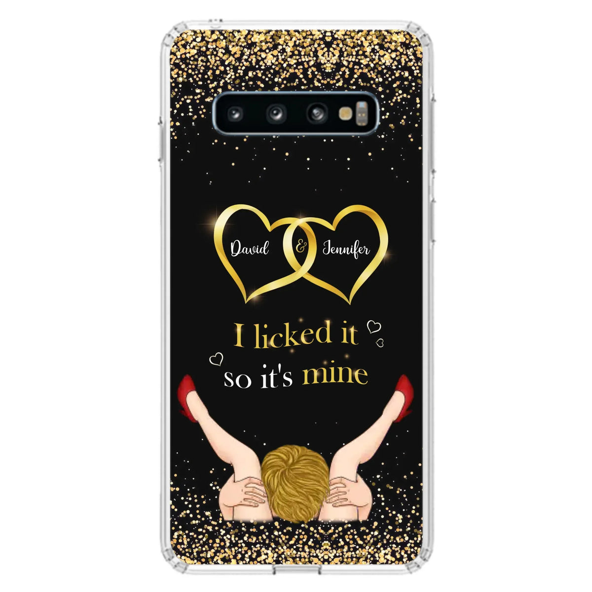 Custom Personalized Couple Phone Case - Gift Idea For Couple/Valentines Day - I Licked It So It's Mine - Case For iPhone/Samsung
